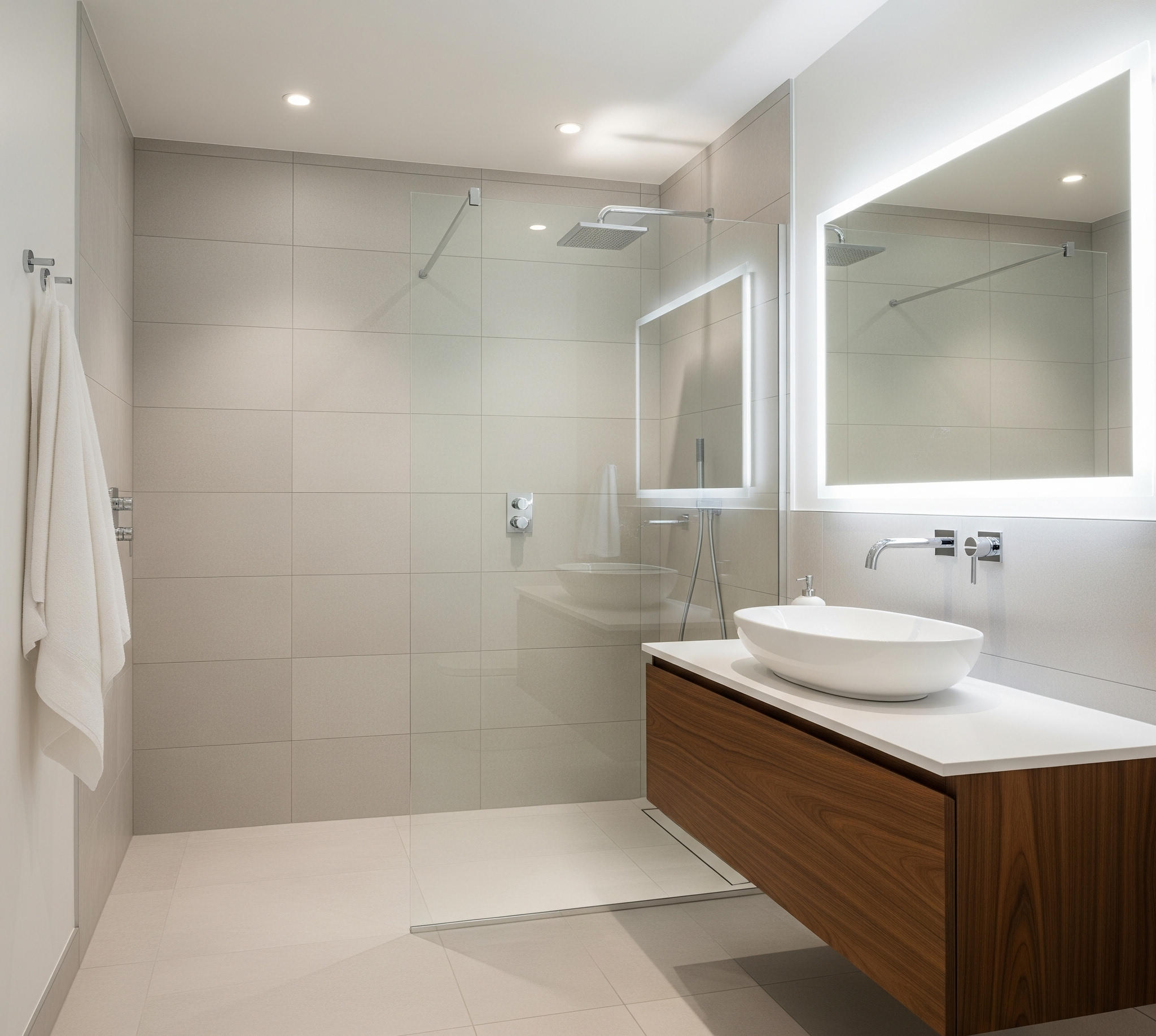 Modern bathroom remodel with expert craftsmanship